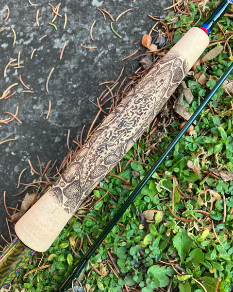 custom fishing pole grips P.W. Woodman's 