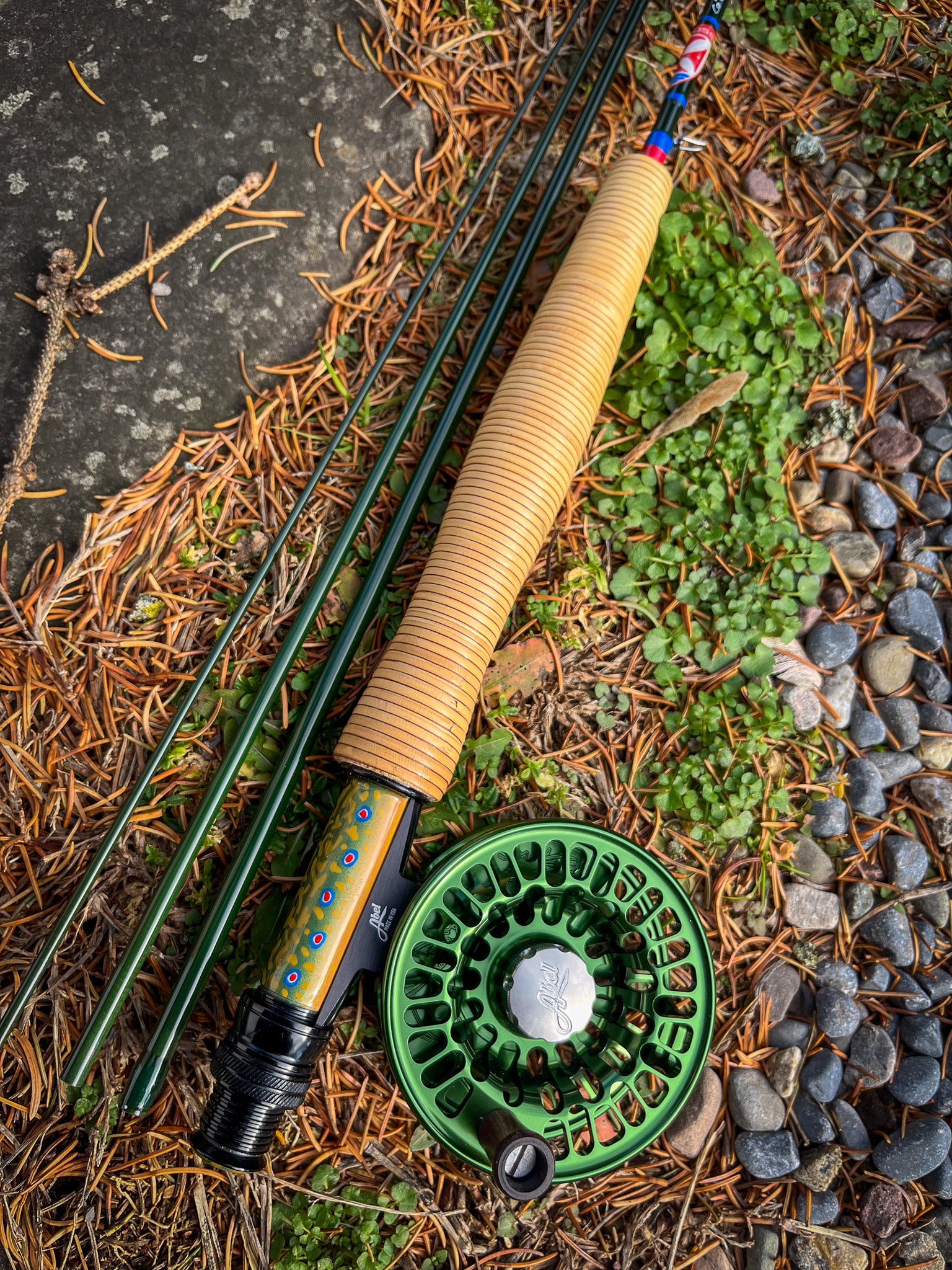 american made fishing rod and reel St. Croix Imperial 7' 3-wt Fly Outfit The lightweight skeletal graphite rotor design of the 4 bearing (3 ball bearings and a Zero Reverse one way clutch bearing) Speed Spin reel cuts out weight in all the right places Beaver Meadow Carbon 6'6" 2-3
