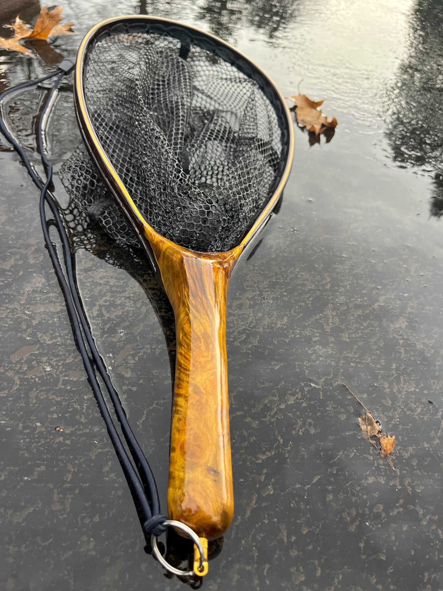 bamboo fly fishing nets Nirvana Wood Handle Net size small and mini – JP Ross Fly Rods & Co. Outdoors