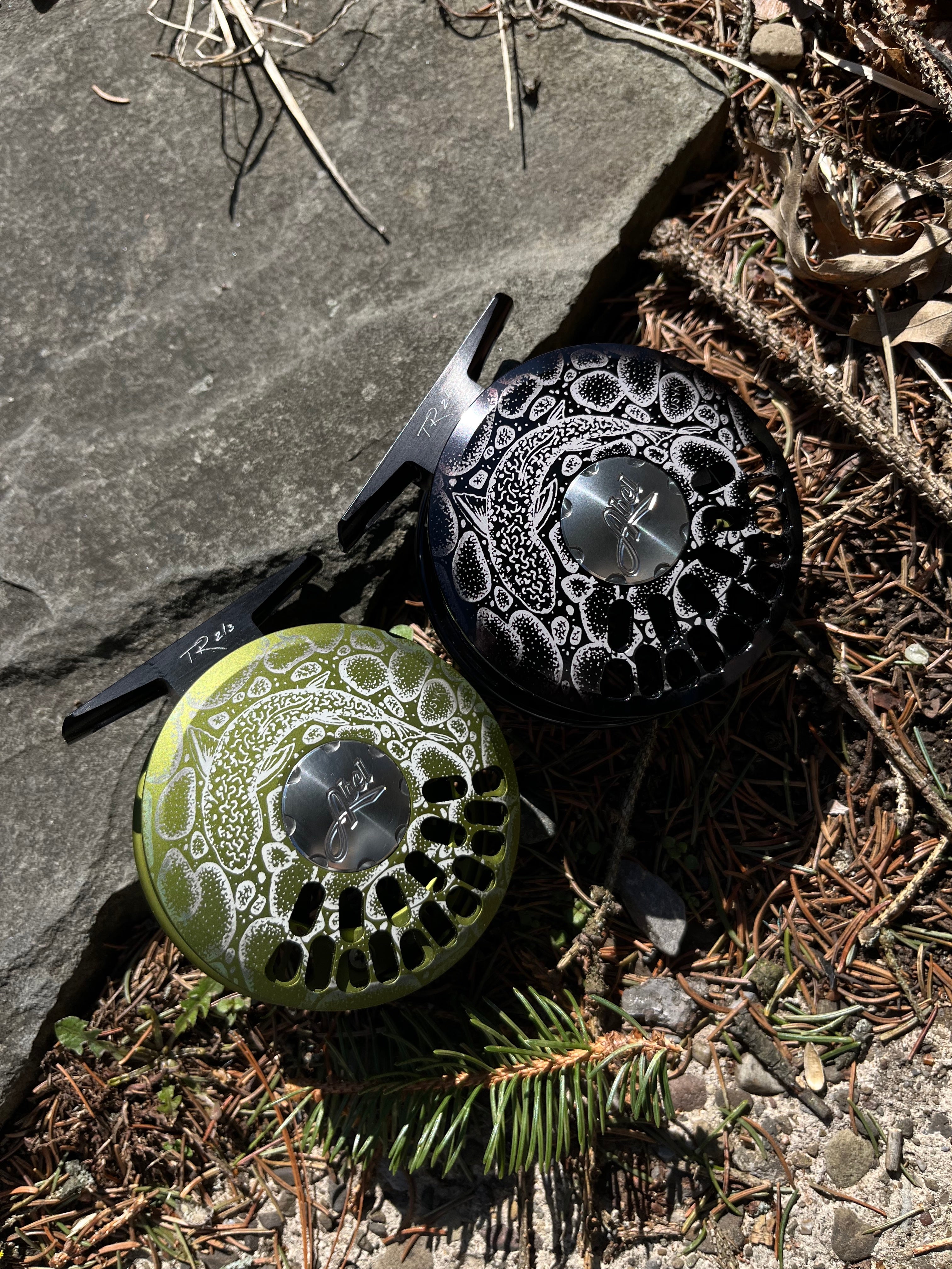 custom art fly reels Mark Usyk Art for ABEL TR Fly Reel size 2-3 – JP Ross Fly Rods & Co. Outdoors