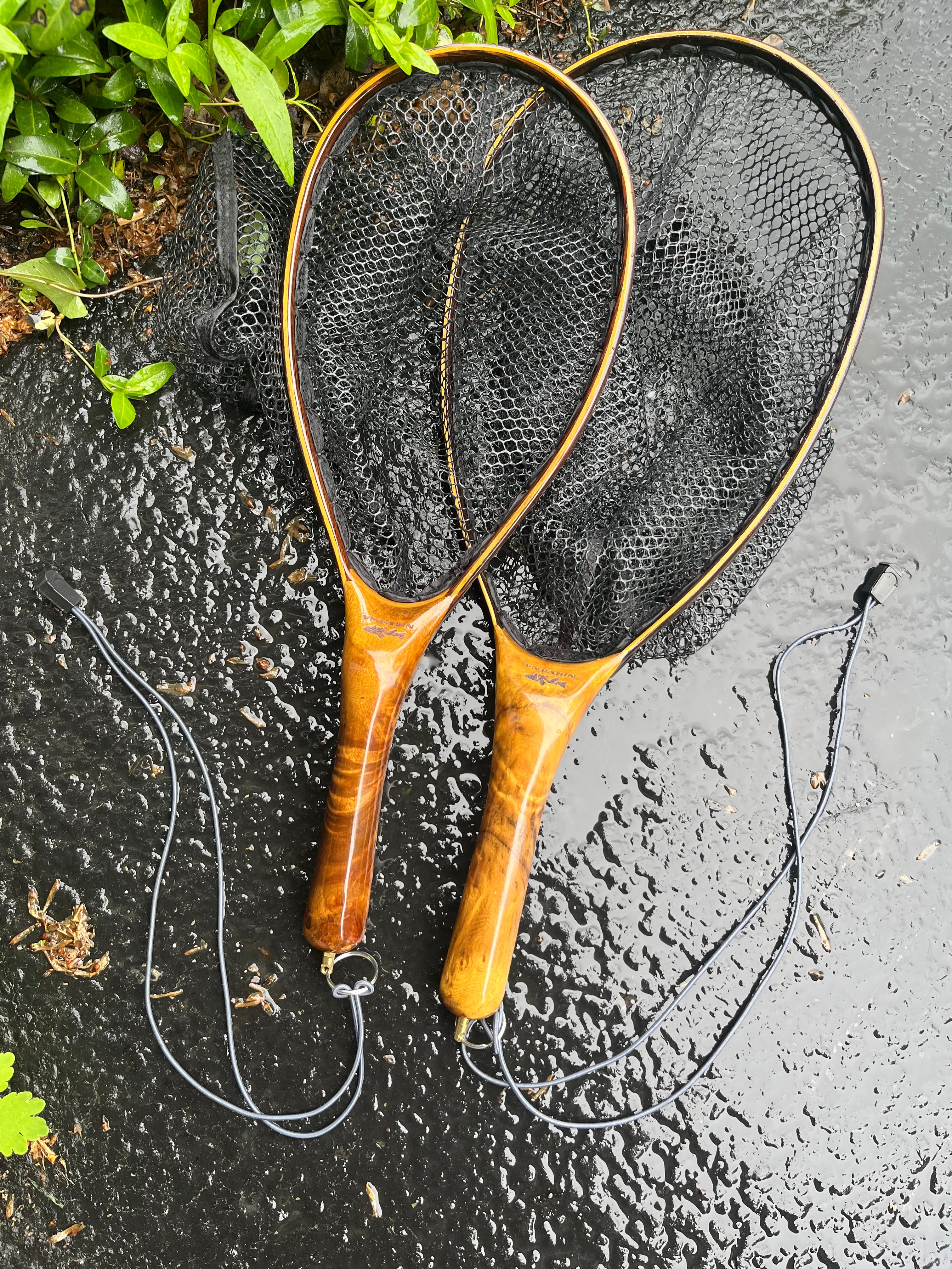 discount flt fishing nets Nirvana Wood Handle Net size small and mini – JP Ross Fly Rods & Co. Outdoors
