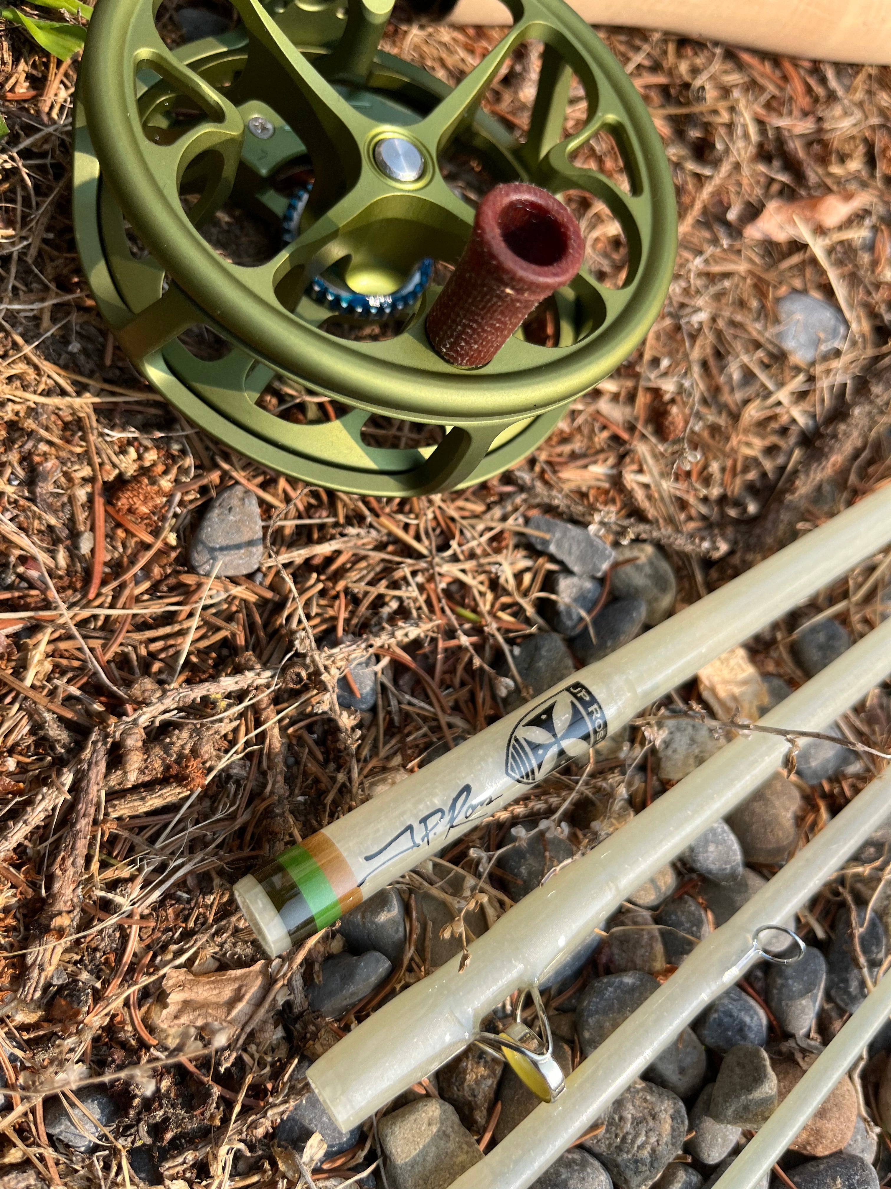 Rod Muir Muir 7 foot 3 weight 5 piece pack rod, EARTHTONE theme. – JP Ross Fly ...