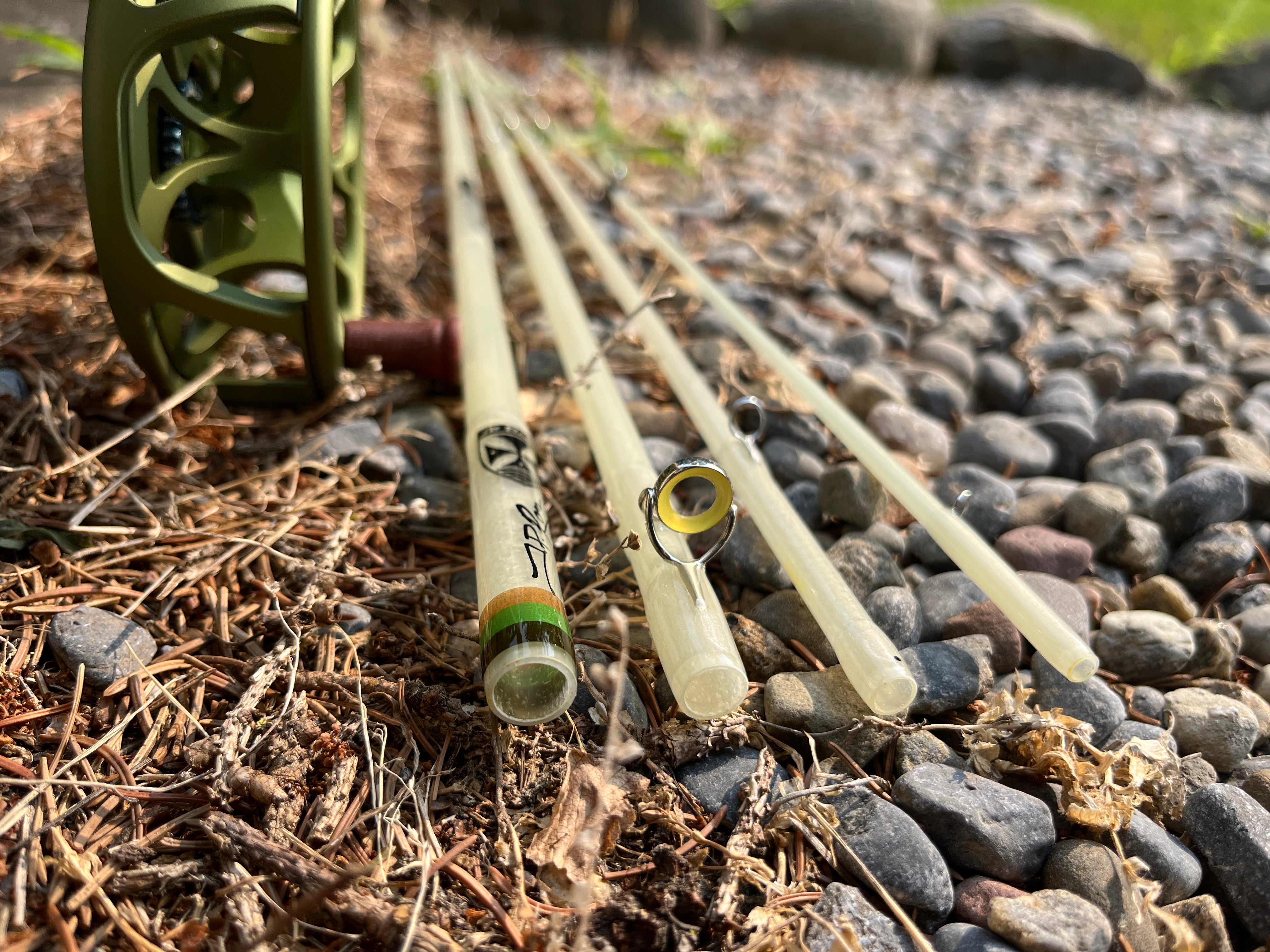 Rod Muir Muir 7 foot 3 weight 5 piece pack rod, EARTHTONE theme. – JP Ross Fly ...