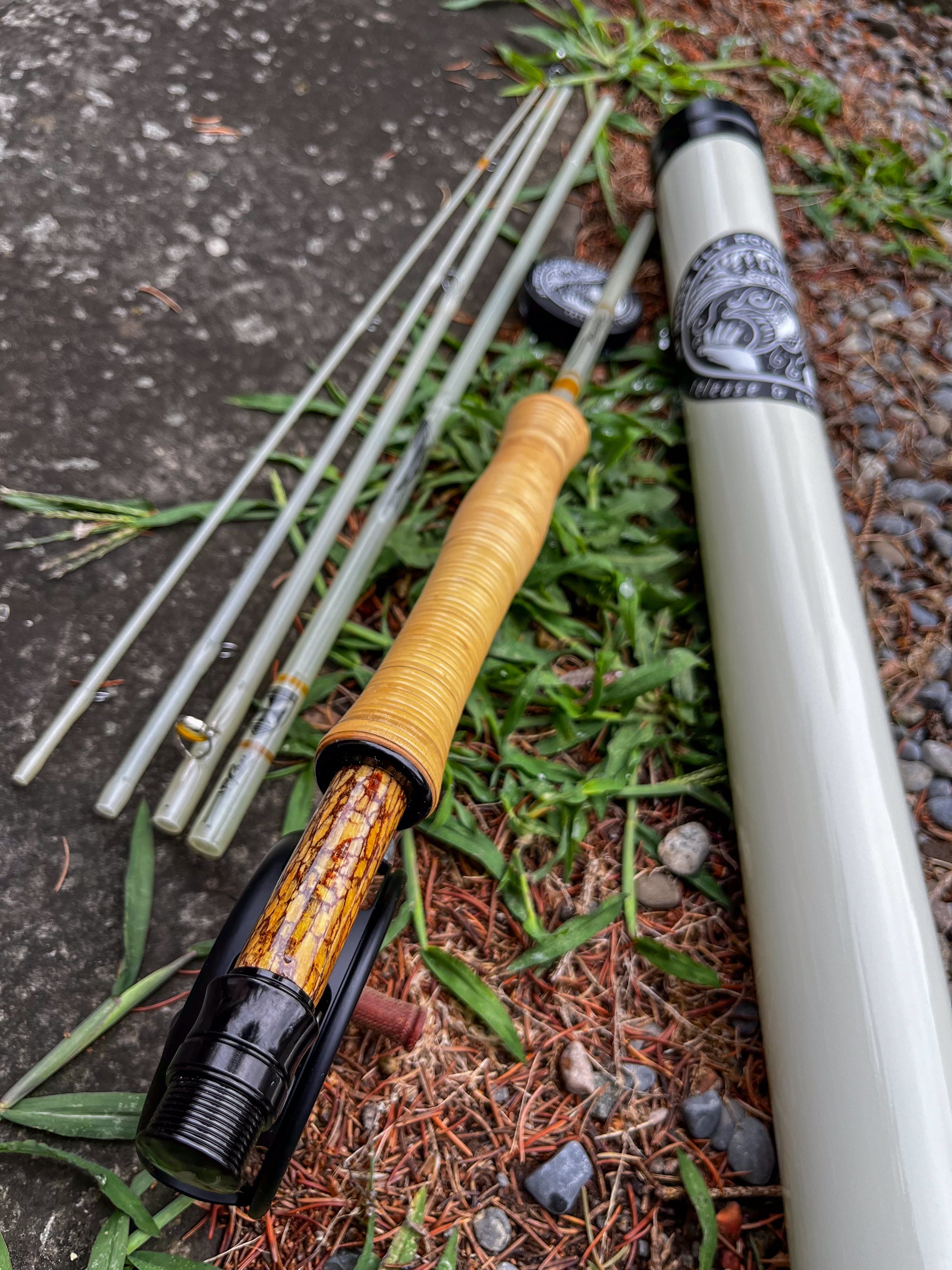 Muir Glass pack rod 7 foot 3 weight 5 piece, free custom upgrades