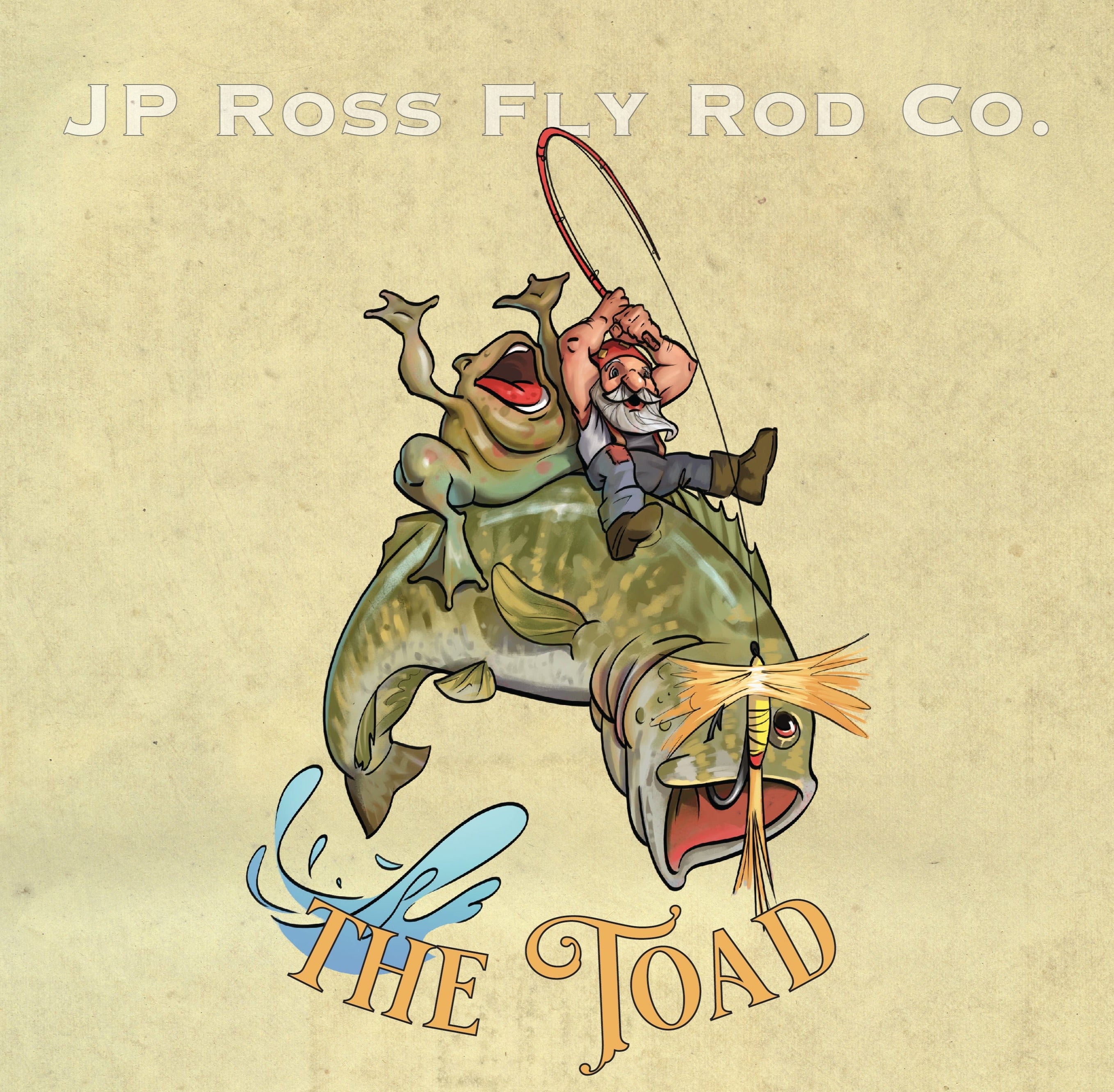 Toad Fish Fly Rpd The TOAD re-enforced butt section S-Glass Fly Rod – JP Ross Fly Rods ...