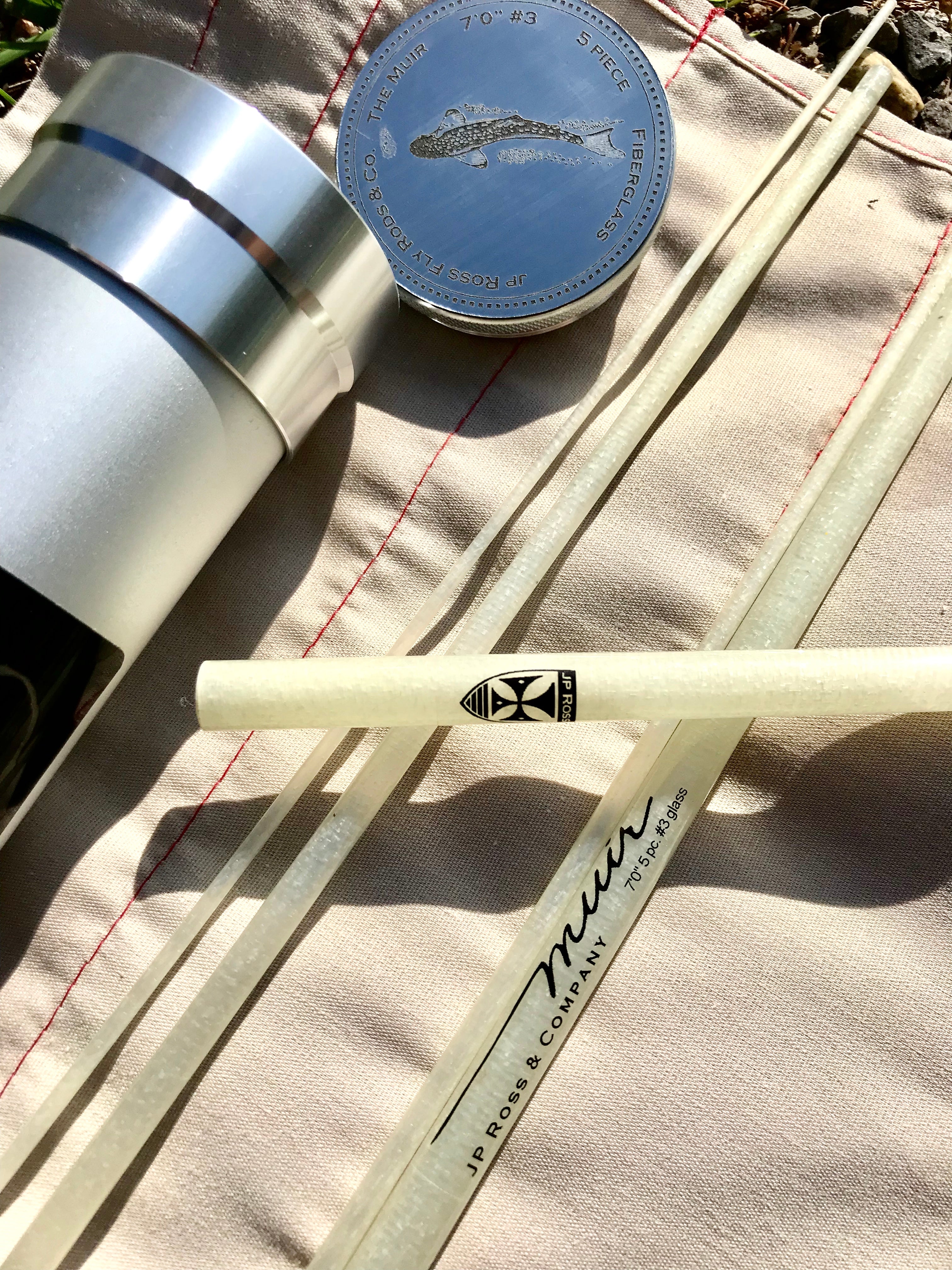 blank fiberglass fishing pole MUIR BLANK 7 foot 3 weight 5 piece glass... fiberglass rod blank with – JP Ross Fly Rods & Co. Outdoors