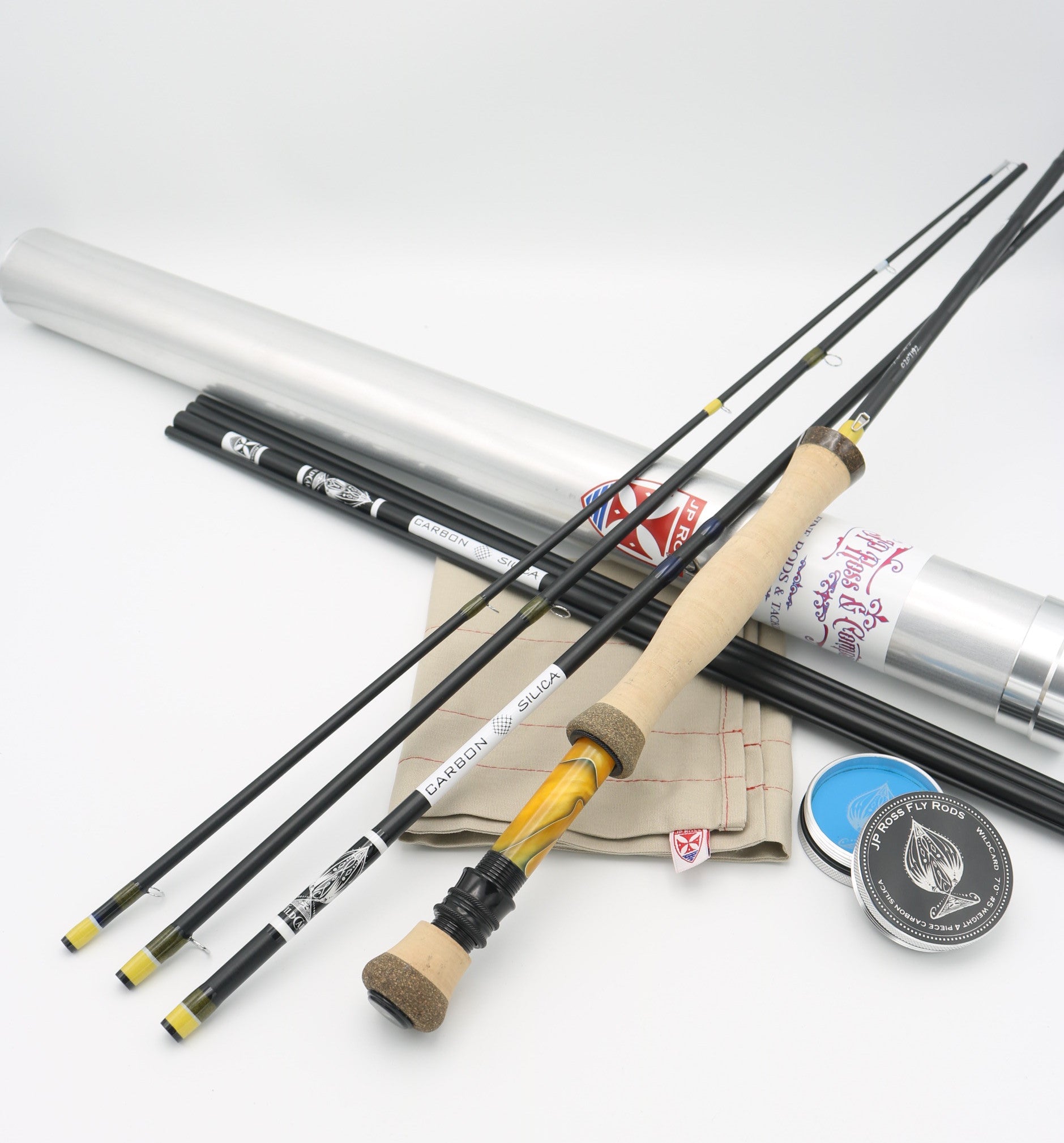7 foot 5 wt 4 pc WILD CARD Carbon & Glass Hybrid fly rod