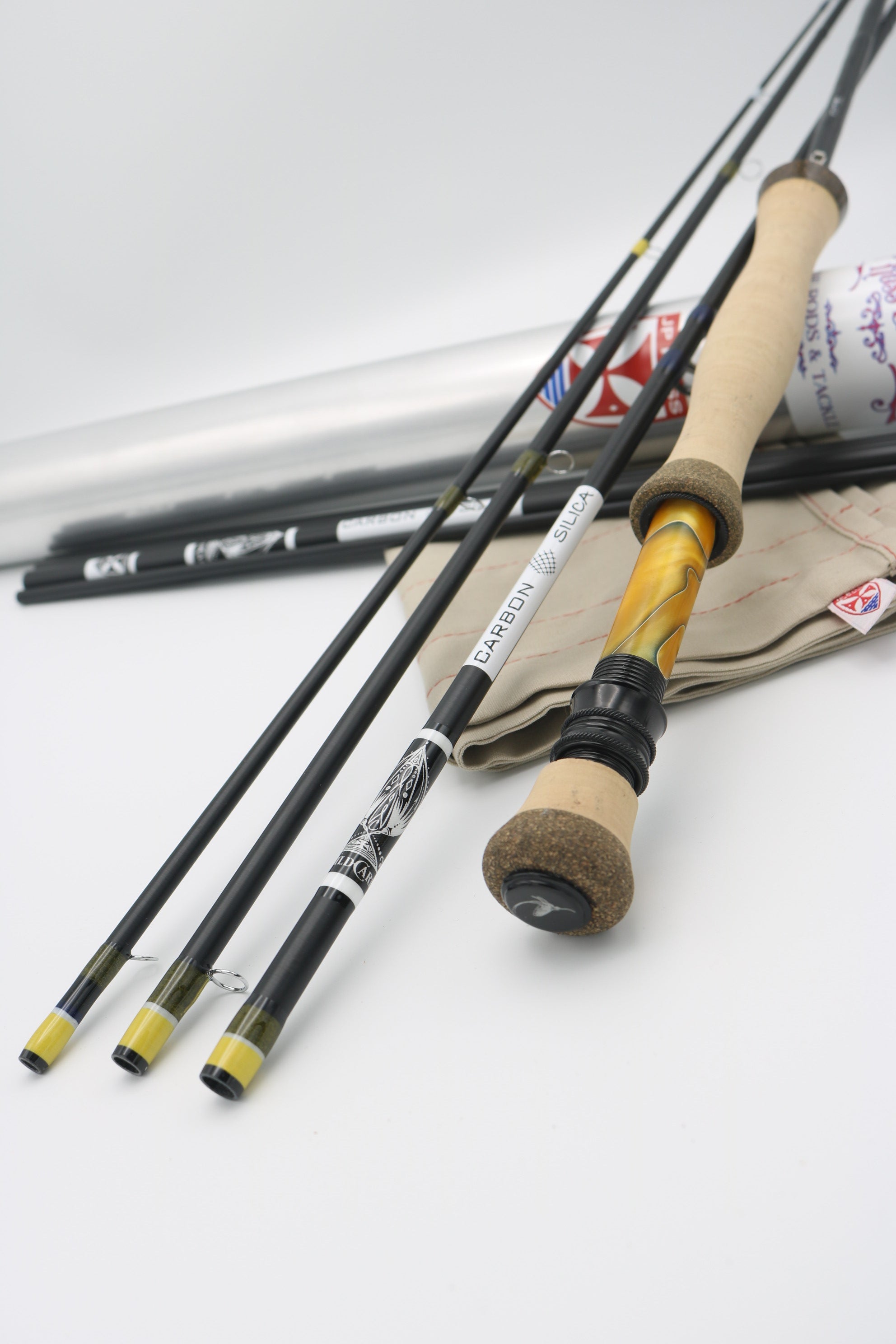 7 foot 5 wt 4 pc WILD CARD Carbon & Glass Hybrid fly rod